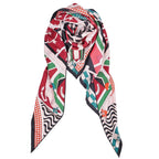Hermes Scarf Triangle Jean All Over Print Steeple Chase Silk Multicolor — view 2