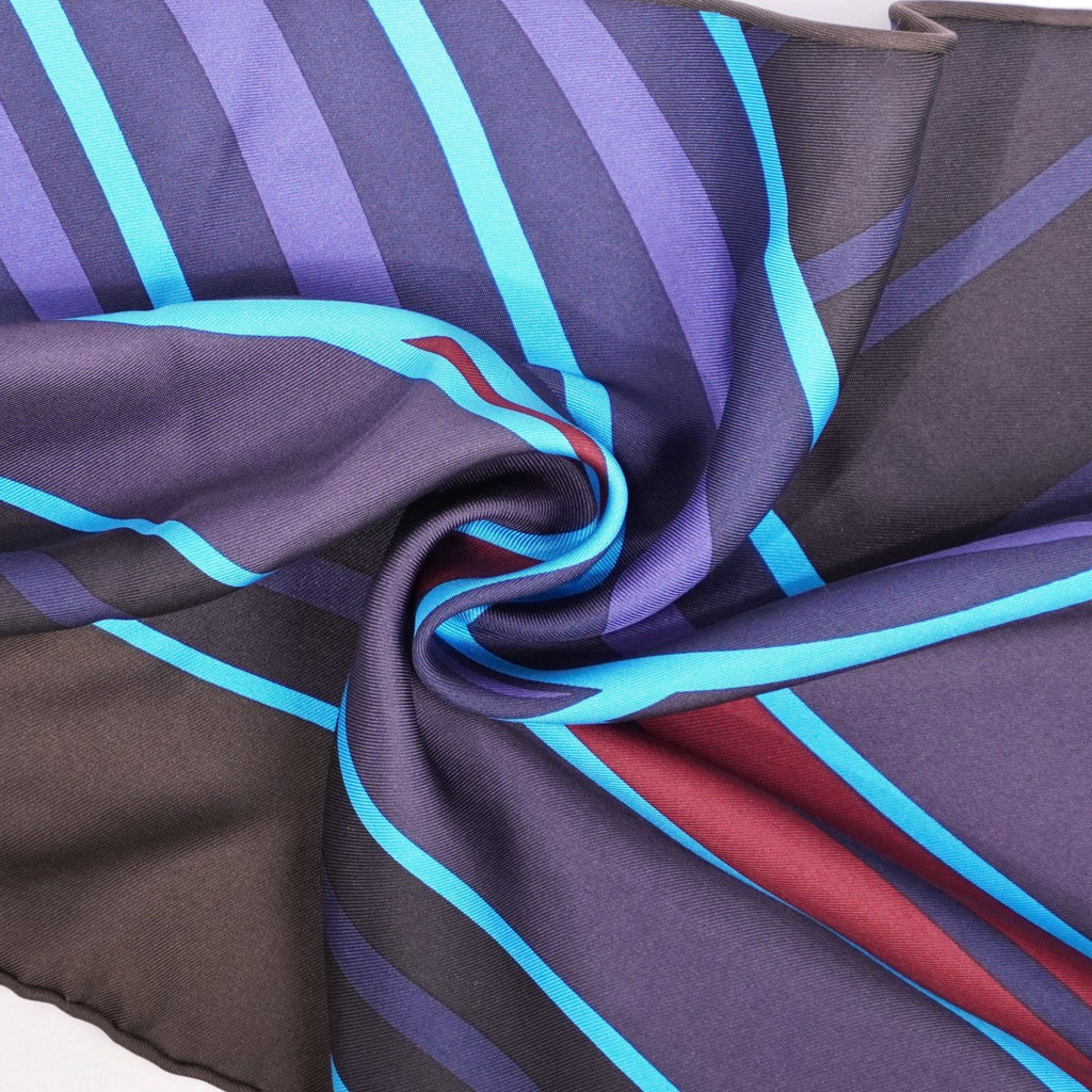 Hermes Scarf Triangle Jean All Over Print Coup de Fouet Silk Multicolor — view 6
