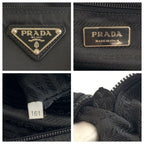 Prada Tessuto Black Silver Nylon Camera Bag Pochette — view 3