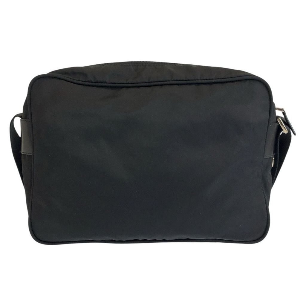 Prada Tessuto Black Silver Nylon Camera Bag Pochette — view 2