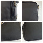 Prada Tessuto Black Silver Nylon Camera Bag Pochette — view 5