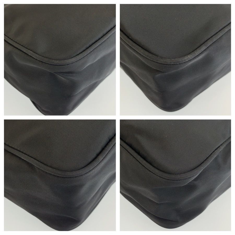 Prada Tessuto Black Silver Nylon Camera Bag Pochette — view 4