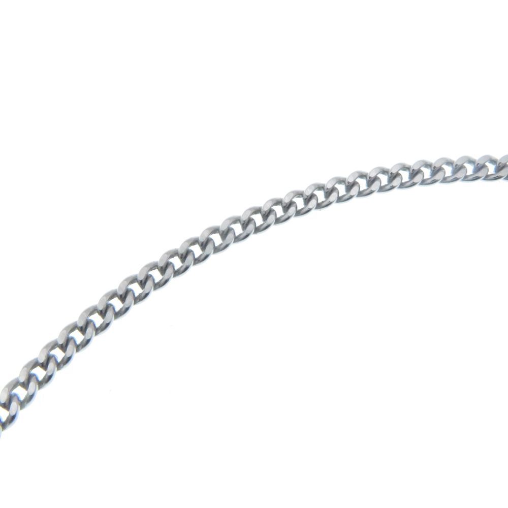 Louis Vuitton Pendant Monogram Low Necklace Stainless Steel Silver — view 6