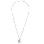 Louis Vuitton Pendant Monogram Low Necklace Stainless Steel Silver — view 2