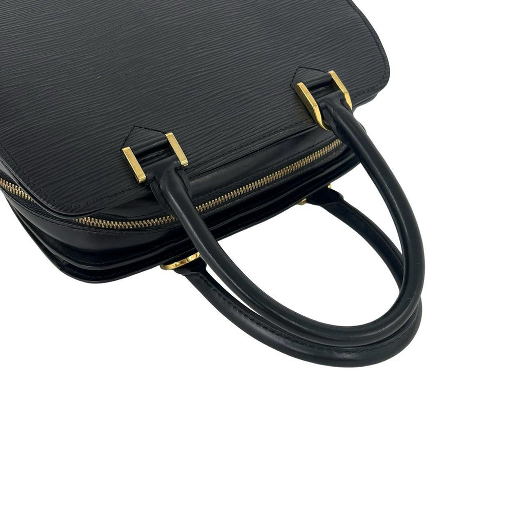 Louis Vuitton Pont Neuf Epi Leather Mini Boston Bag Black Noir — view 4