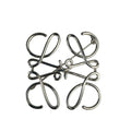 Loewe Brooch Anagram Silver Metal