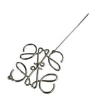 Loewe Brooch Anagram Silver Metal — view 4