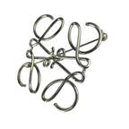 Loewe Brooch Anagram Silver Metal — view 2
