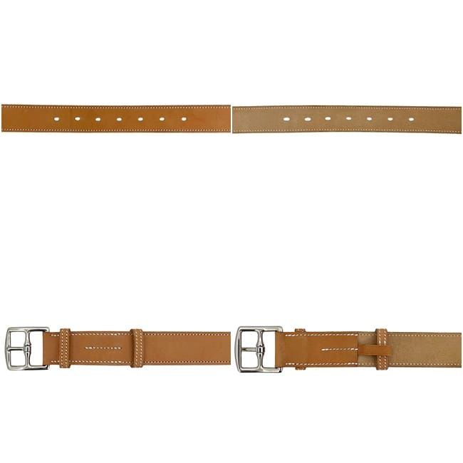 Hermes Belt Etriviere 1 Waist Bridle Leather Beige Long — view 3
