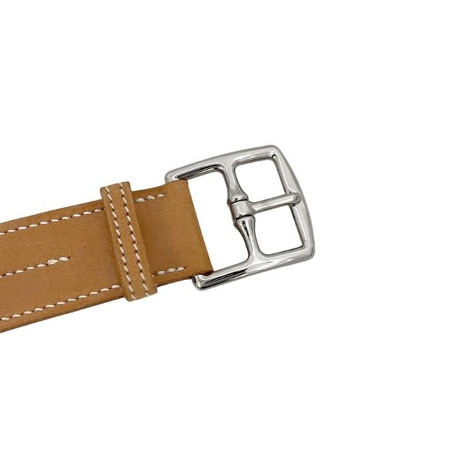 Hermes Belt Etriviere 1 Waist Bridle Leather Beige Long — view 5