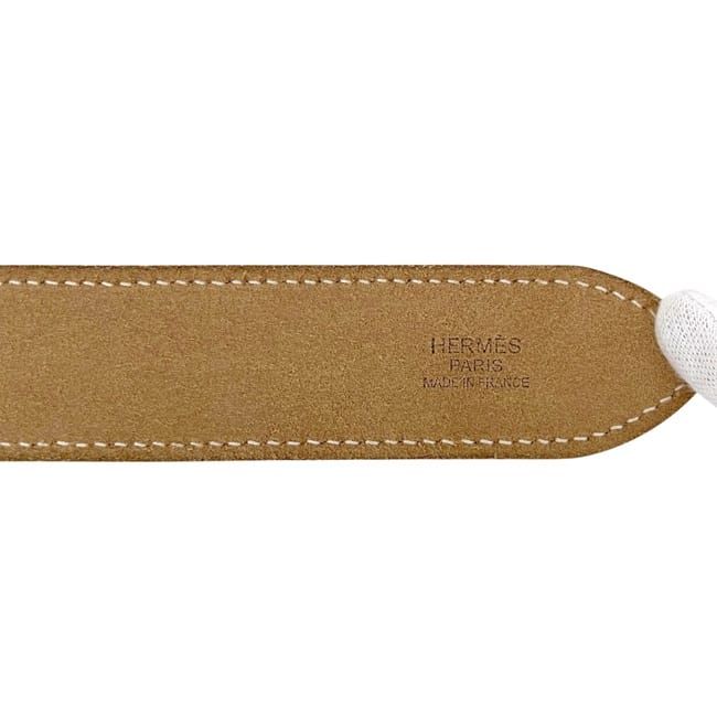 Hermes Belt Etriviere 1 Waist Bridle Leather Beige Long — view 6