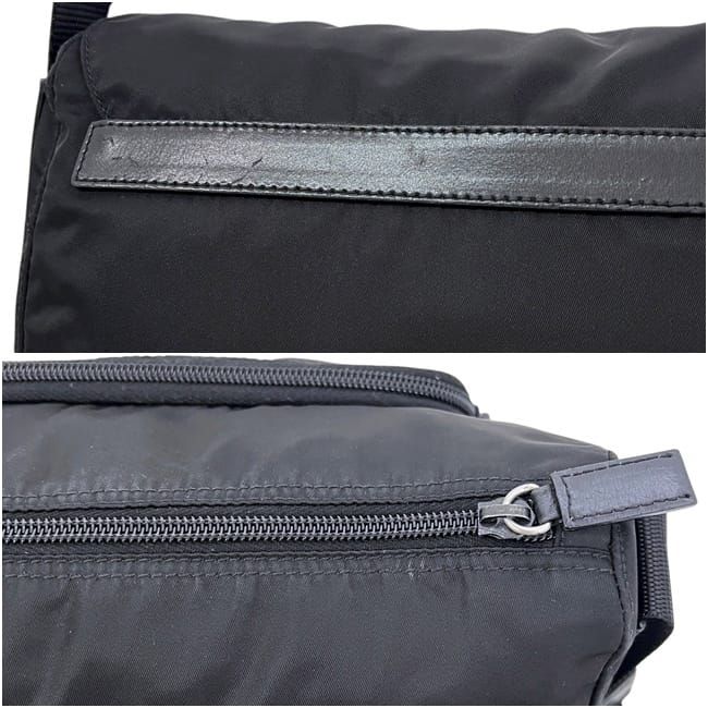 Prada Shoulder Bag Tessuto 129 Nylon Nero Black — view 5