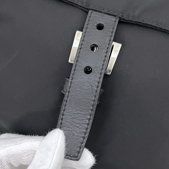 Prada Shoulder Bag Tessuto 129 Nylon Nero Black — view 7