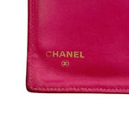 Chanel Wallet Bifold Gamaguchi CC Logo Caviar Leather Pink Vintage — view 5