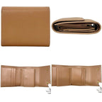 Celine Trifold Wallet Leather Beige — view 2