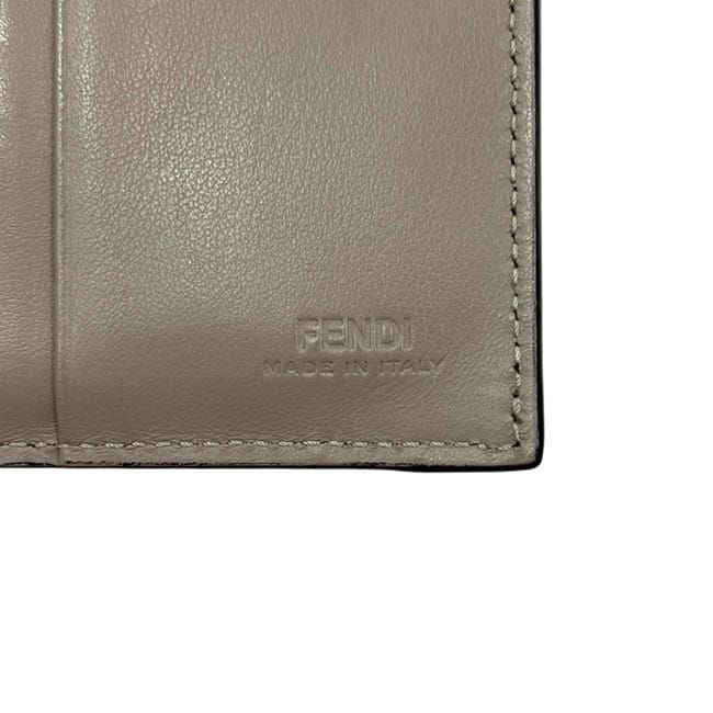 Fendi Bifold Wallet by the Way Sme 188 Leather Beige — view 5