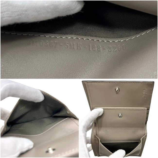 Fendi Bifold Wallet by the Way Sme 188 Leather Beige — view 3
