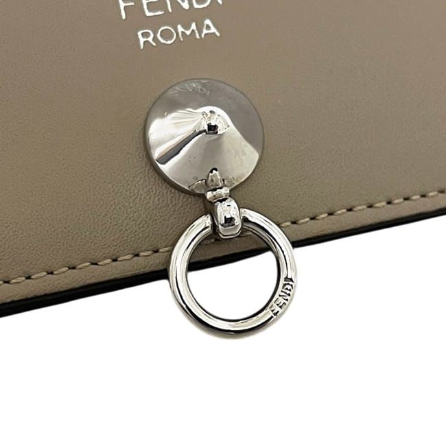 Fendi Bifold Wallet by the Way Sme 188 Leather Beige — view 7