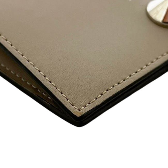 Fendi Bifold Wallet by the Way Sme 188 Leather Beige — view 8