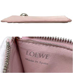 Loewe Coin Purse Card Case Pebble Leather Pink L-shaped Zipper — view 2