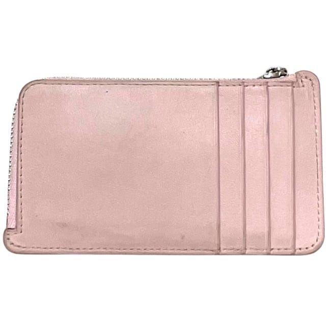 Loewe Coin Purse Card Case Pebble Leather Pink L-shaped Zipper — view 3