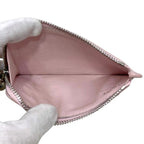 Loewe Coin Purse Card Case Pebble Leather Pink L-shaped Zipper — view 4