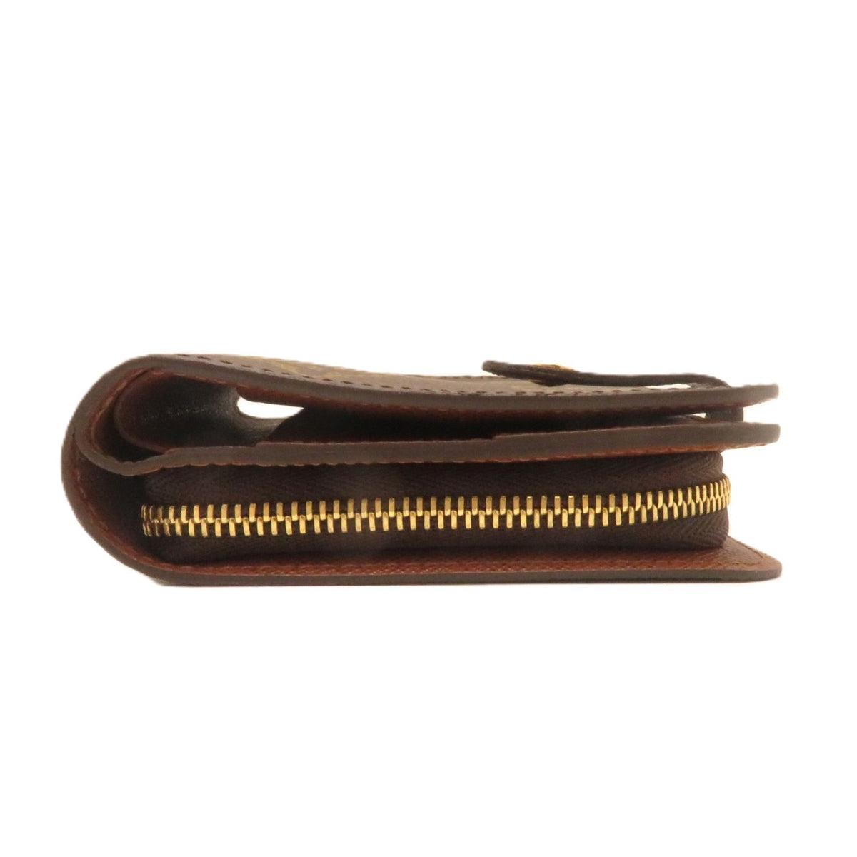 Louis Vuitton Compact Zip Monogram Wallet Canvas Brown — view 3