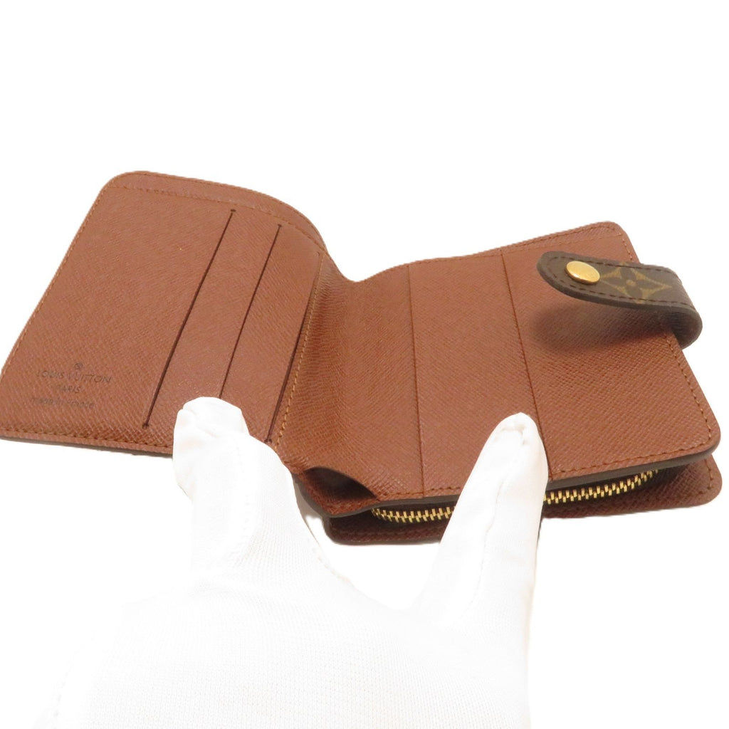 Louis Vuitton Compact Zip Monogram Wallet Canvas Brown — view 7