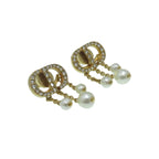 Dior CD Earrings Gold FP Plated