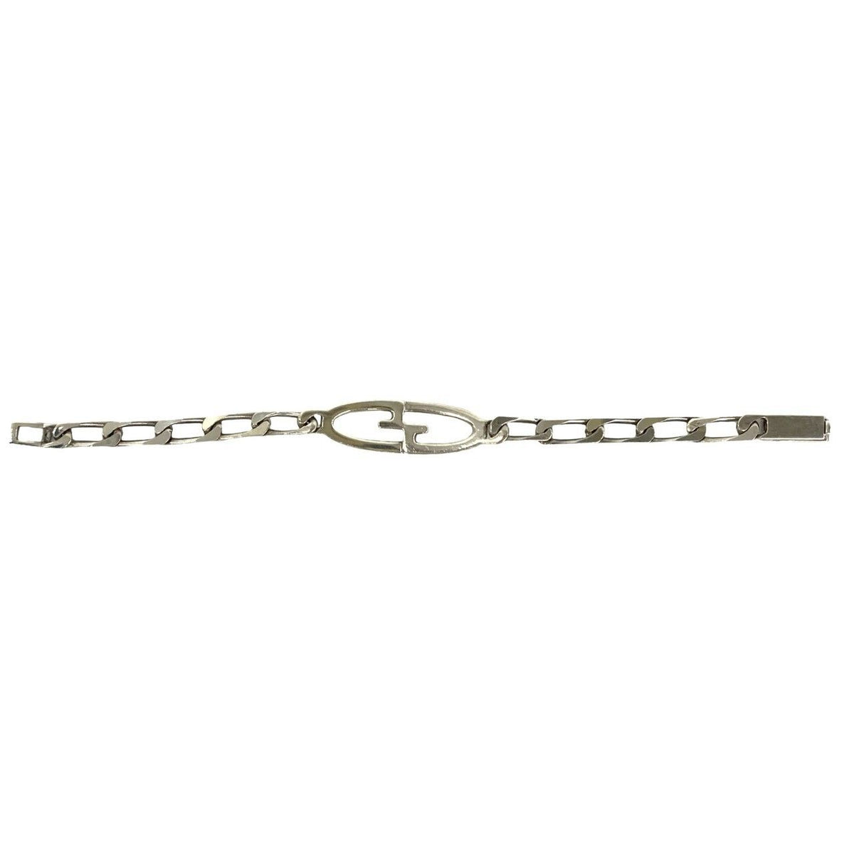 Gucci Vintage GG Logo 925 Sterling Silver Bracelet — view 6