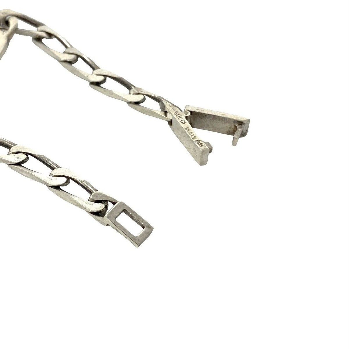 Gucci Vintage GG Logo 925 Sterling Silver Bracelet — view 4