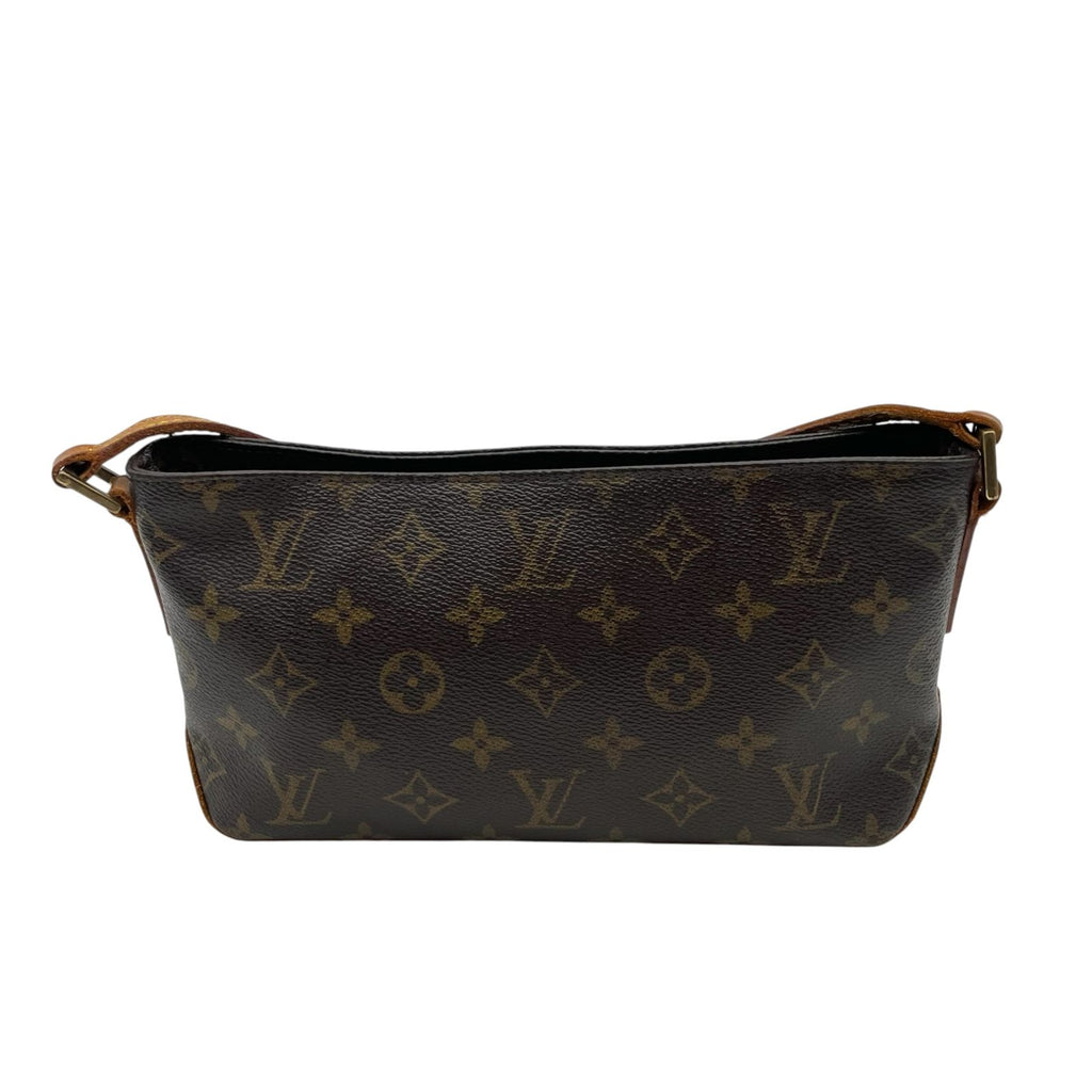 Louis Vuitton Trotteur Monogram Shoulder Bag Brown Vachetta Leather Gold — view 3