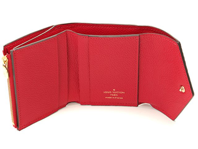 Louis Vuitton Portefeuille Zoe Monogram Empreinte Scarlet Trifold Wallet — view 4