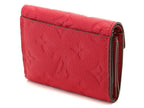 Louis Vuitton Portefeuille Zoe Monogram Empreinte Scarlet Trifold Wallet — view 2