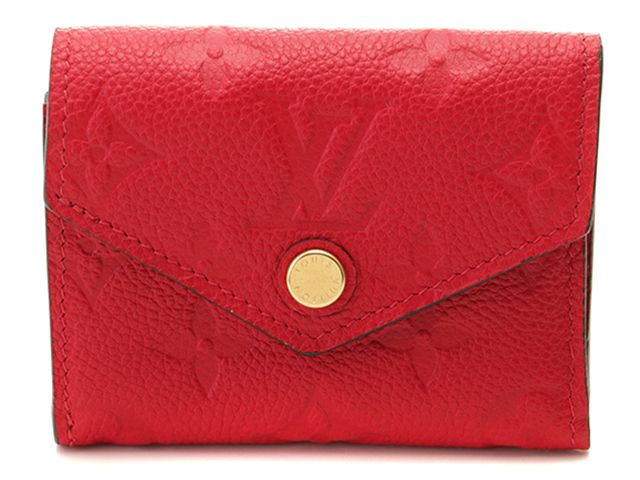 Louis Vuitton Portefeuille Zoe Monogram Empreinte Scarlet Trifold Wallet