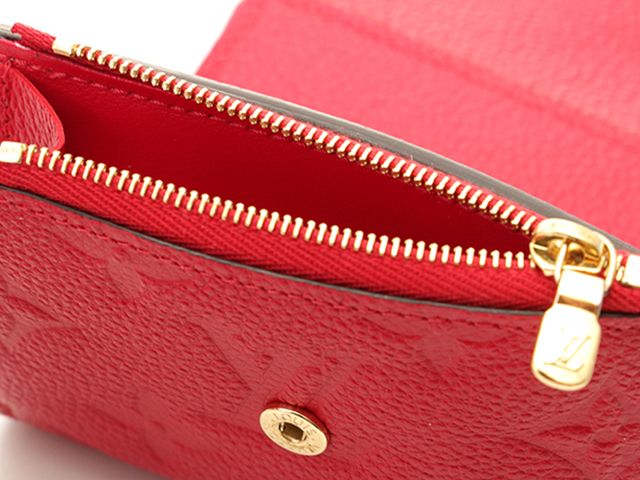 Louis Vuitton Portefeuille Zoe Monogram Empreinte Scarlet Trifold Wallet — view 6