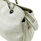 Chanel Shoulder Bag Silver — view 6