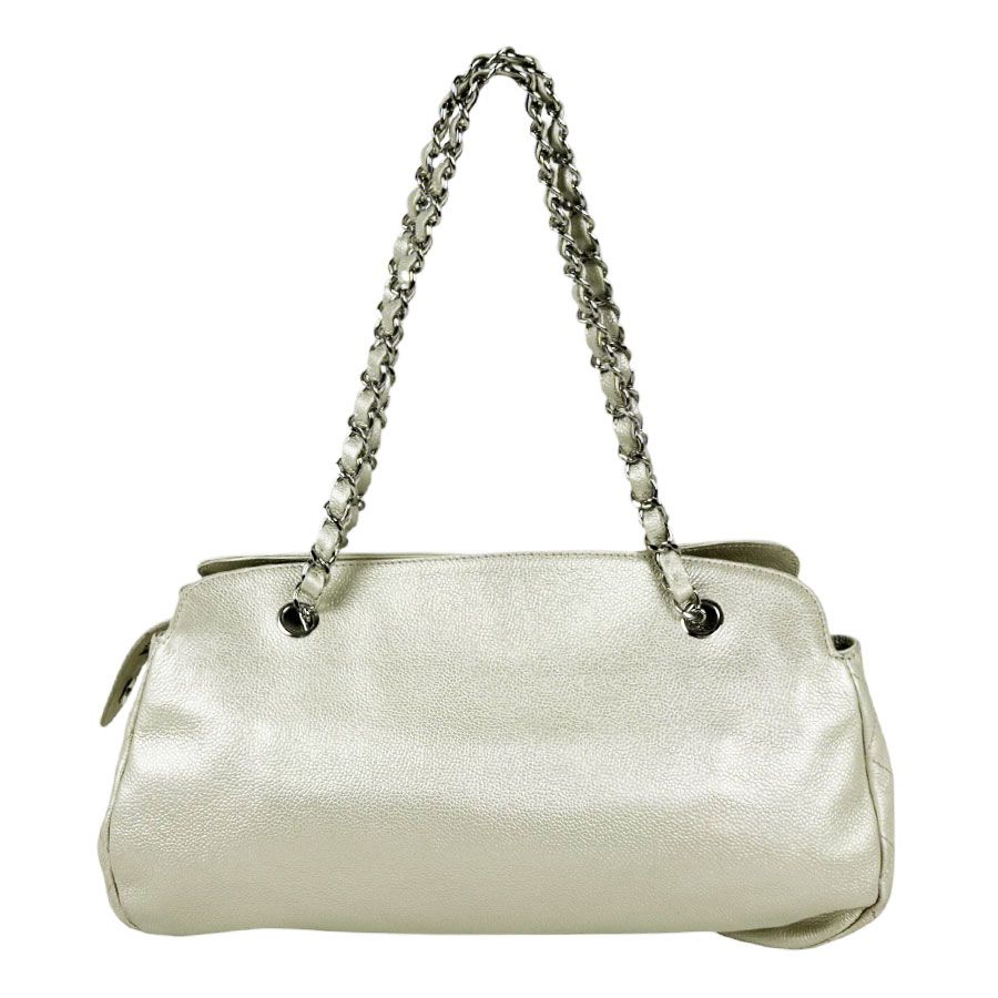 Chanel Shoulder Bag Silver — view 3