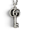 Gucci Arabesque Double G Key Pendant Silver