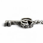 Gucci Arabesque Double G Key Pendant Silver — view 5