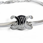 Celine Triomphe Articulate Bracelet Silver — view 7