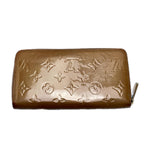 Louis Vuitton Vernis Zip Around Wallet Beige Gold — view 2