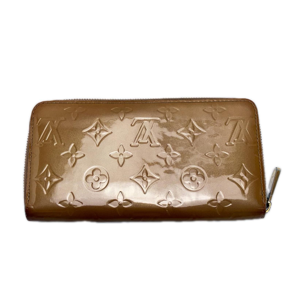 Louis Vuitton Vernis Zip Around Wallet Beige Gold — view 2