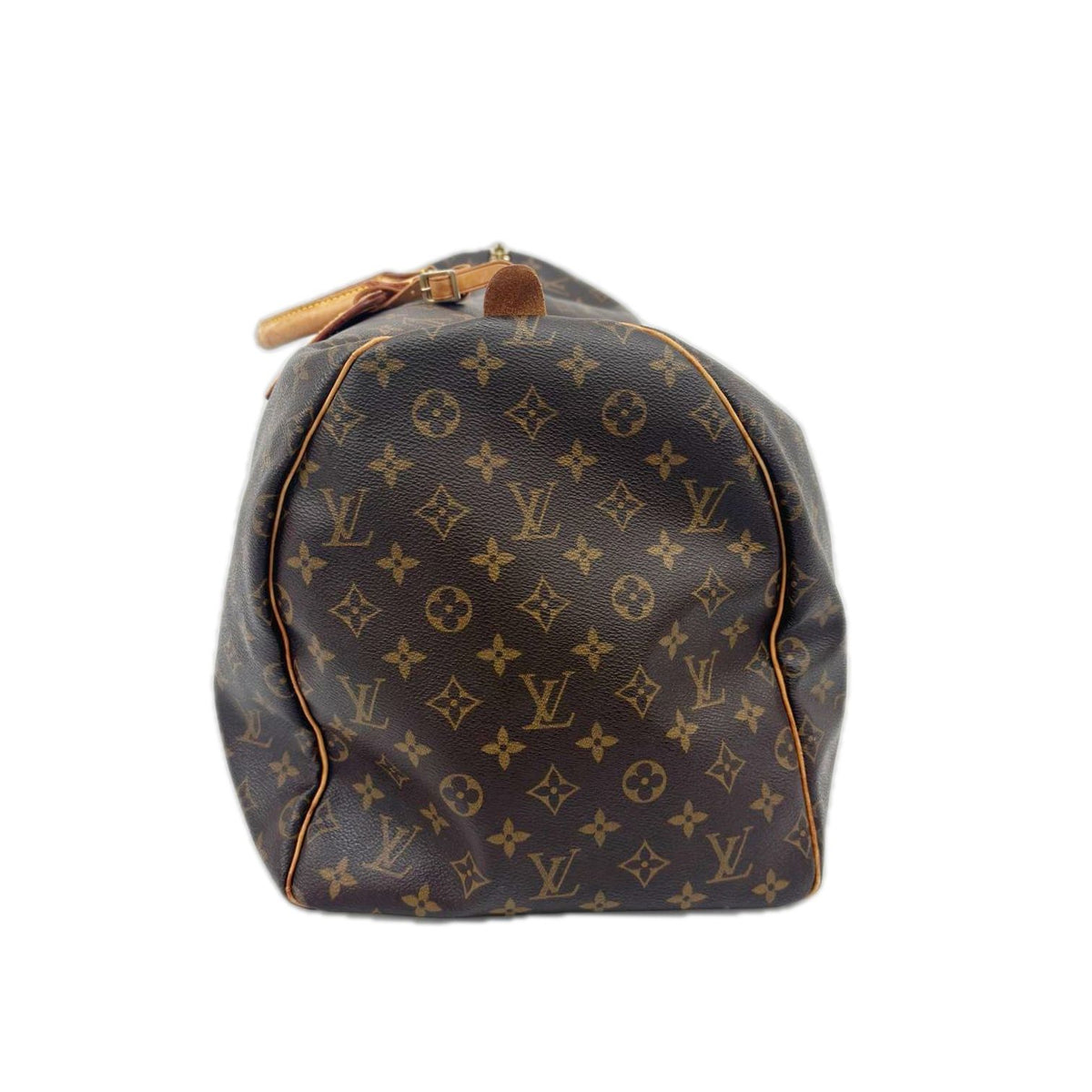 Louis Vuitton Boston Bag Monogram Keepall Bandouliere 50 Vachetta Leather — view 3