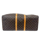 Louis Vuitton Boston Bag Monogram Keepall Bandouliere 50 Vachetta Leather — view 5