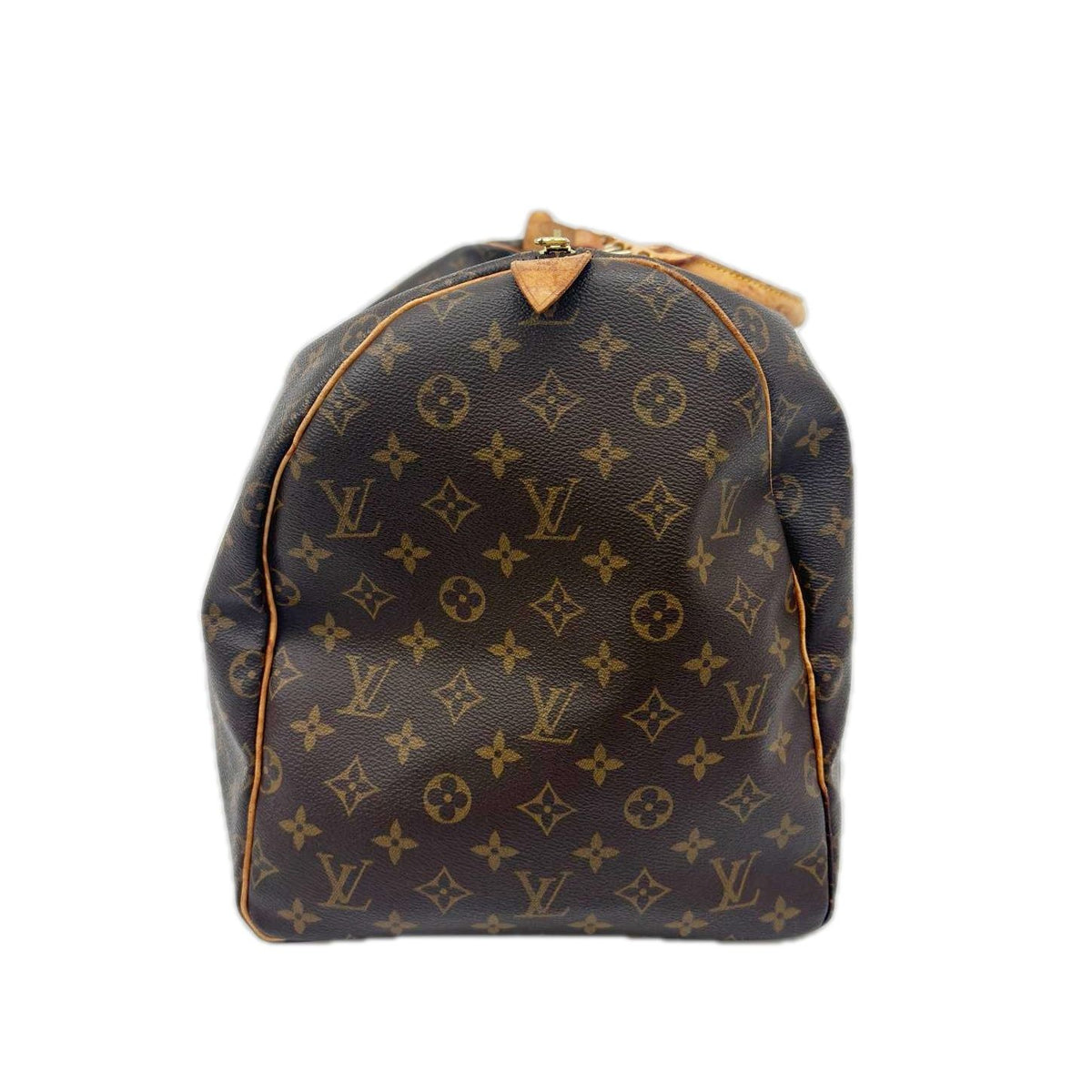 Louis Vuitton Boston Bag Monogram Keepall Bandouliere 50 Vachetta Leather — view 4