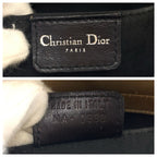 Dior Velvet Cannage Handbag Beige Silver — view 4