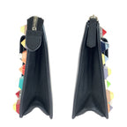 Fendi Toujours Clutch Black Silver Leather — view 7