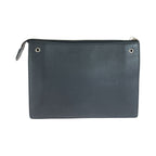 Fendi Toujours Clutch Black Silver Leather — view 2