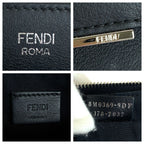 Fendi Toujours Clutch Black Silver Leather — view 4